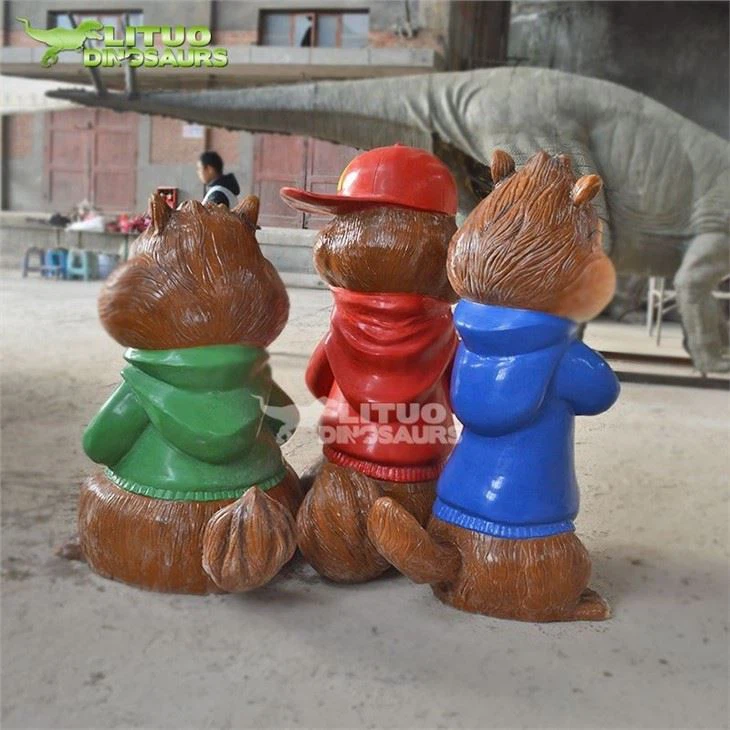 4Fiberglass Alvin and the Chipmunks Statue(001)